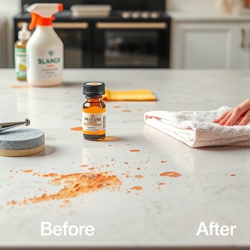 家居清洁贴士 橱柜台面石材锈斑的预防及处理方法(图1)