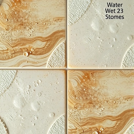 湿铺石材水斑(渍)不干的原因、预防及治理(图1)
