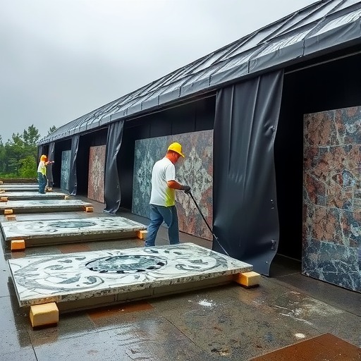 浅谈雨季石材养护施工(图1)