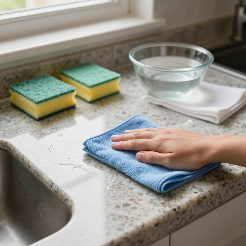 天然花岗岩制台面的日常清洗与维护须知(图1)