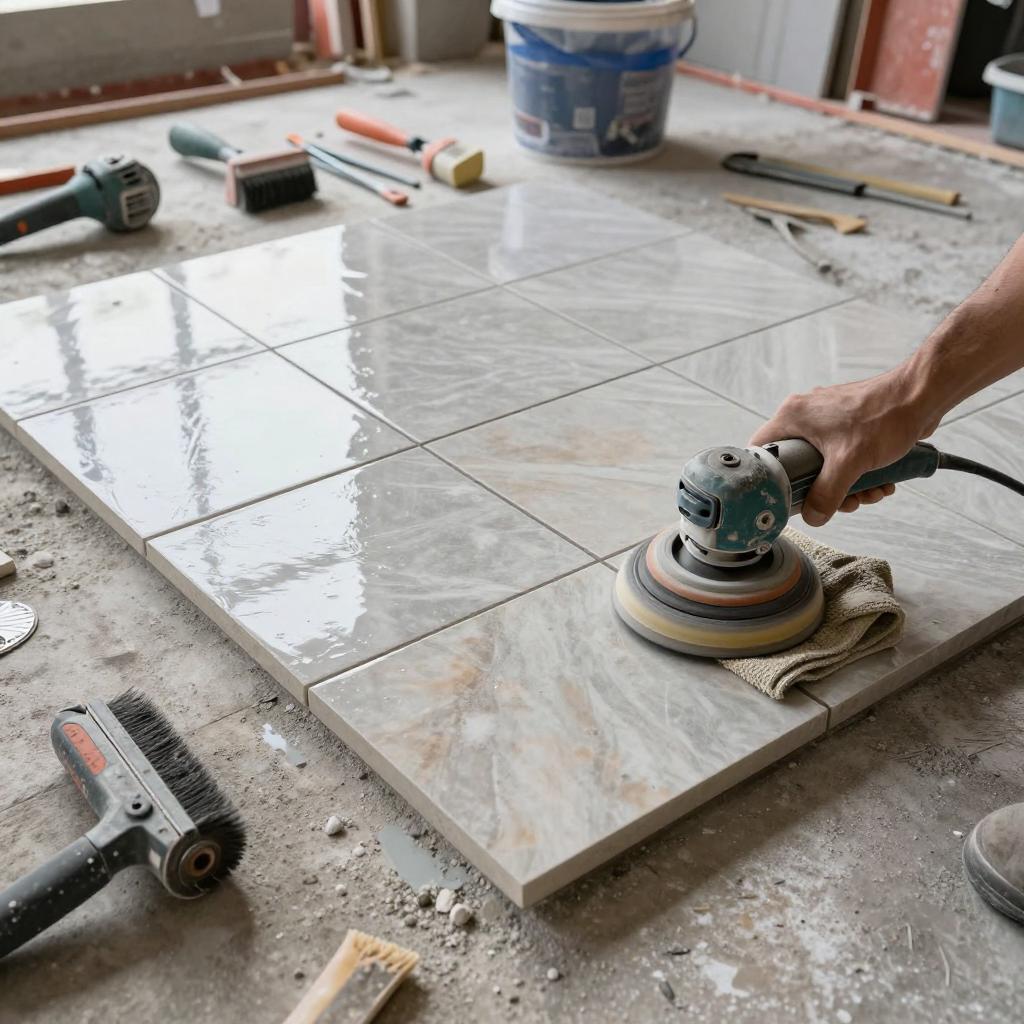 石材抛光砖：施工时要做好的保养(图1)