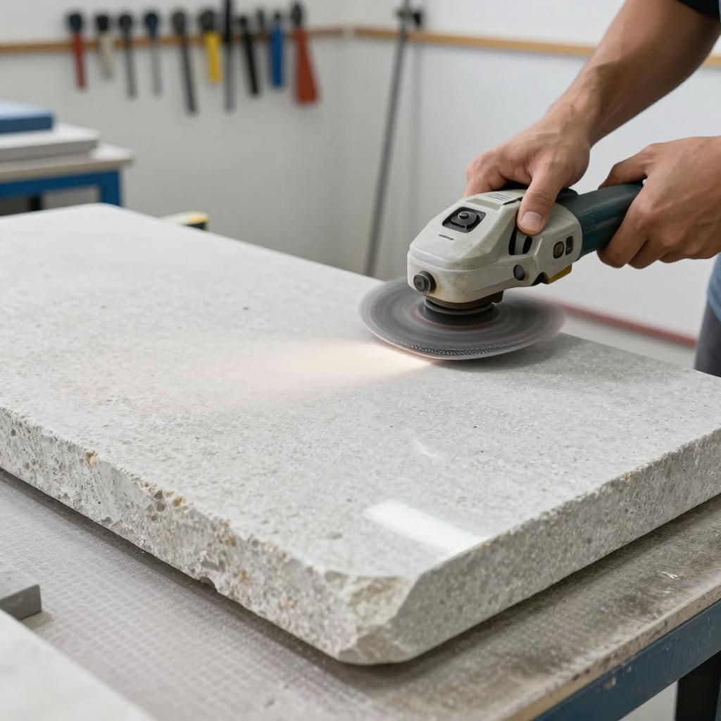 石材糙面板如何进行抛光养护(图2)