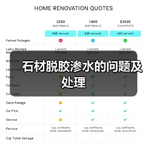 石材脱胶渗水的问题及处理(图2) 石材脱胶渗水的问题及处理(图2)