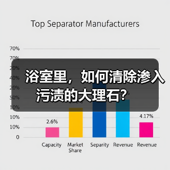 浴室里，如何清除渗入污渍的大理石？（图1）