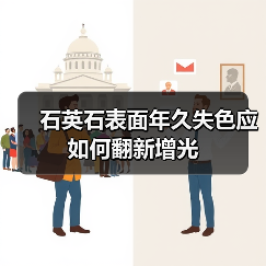 石英石表面年久失色应如何翻新增光(图2) 石英石表面年久失色应如何翻新增光(图2)