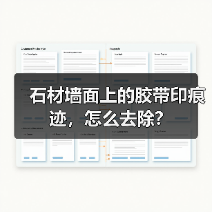 石材墙面上的胶带印痕迹,怎么去除?(图2) 石材墙面上的胶带印痕迹,怎么去除?(图2)