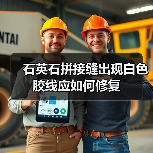 石英石拼接缝出现白色胶线应如何修复（图2）