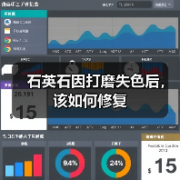 石英石因打磨失色后,该如何修复(图3) 石英石因打磨失色后,该如何修复(图3)