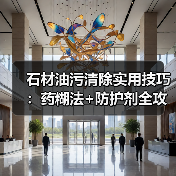 石材油污清除实用技巧：药糊法+防护剂全攻略（图2）