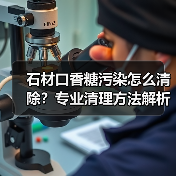 石材口香糖污染怎么清除？专业清理方法解析（图1）