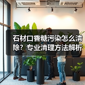 石材口香糖污染怎么清除？专业清理方法解析（图3）