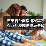 石英石台面接缝发黑怎么办？原因与修复全解析（图3）