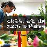 石材崩坑、老化、吐黄怎么办?如何有效解决?(图2) 石材崩坑、老化、吐黄怎么办?如何有效解决?(图2)