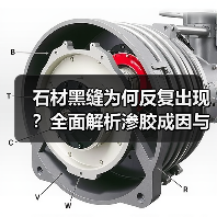 石材黑缝为何反复出现?全面解析渗胶成因与预防方法(图1) 石材黑缝为何反复出现?全面解析渗胶成因与预防方法(图1)