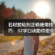 石材胶粘剂正确使用技巧：32字口诀助你避免病变（图1）