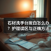 石材洗手台发白怎么办？护理误区与正确方法全解析（图1）