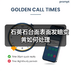 石英石台面表面发暗变黄如何处理（图3）