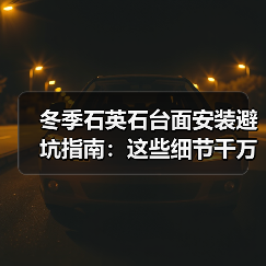 冬季石英石台面安装避坑指南：这些细节千万别忽视！（图2）