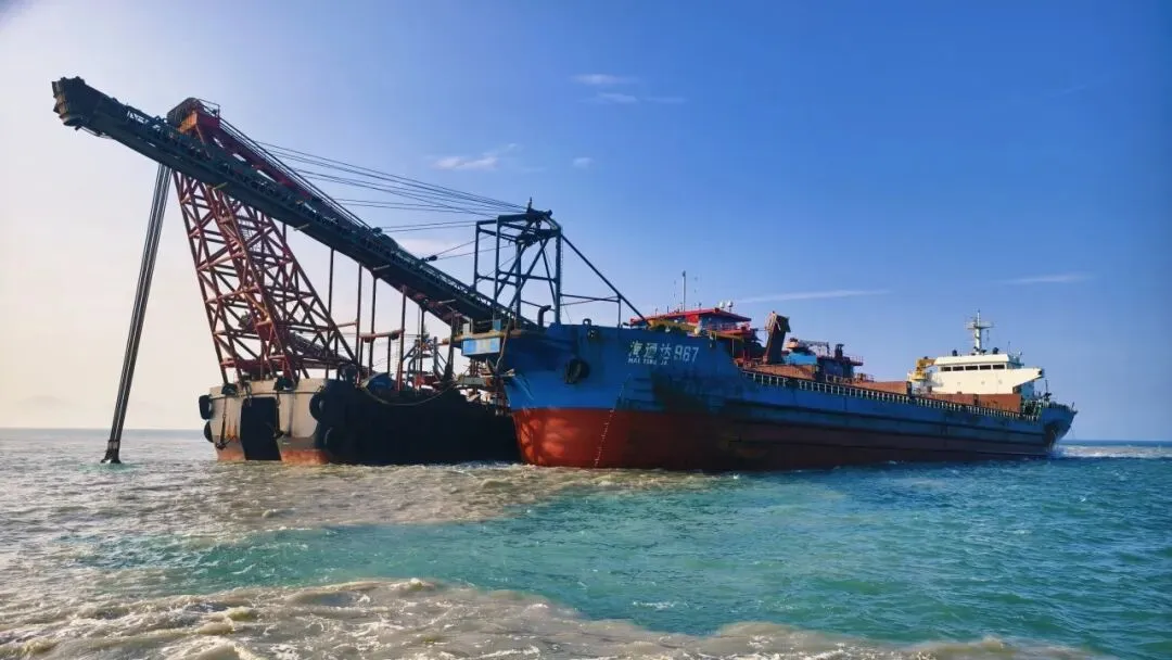 复工复产！中国电建广东汕尾4000万方海砂项目启动(图4)