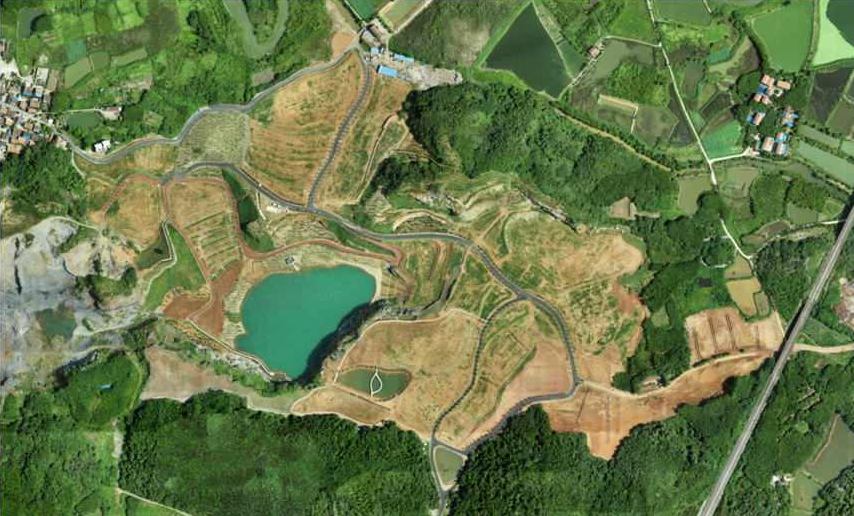 从“灰山”到翡翠湖，灵山修复后竟成村民后花园(图1)